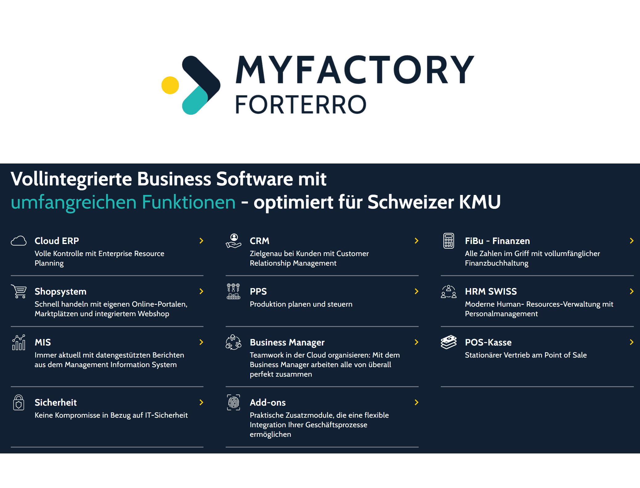 Seit 2003 sind wir stolzer Partner von myfactory und arbeiten eng mit dem Unternehmen zusammen, um massgeschneiderte Lösungen zu bieten. Durch diese Partnerschaft haben wir Zugriff auf fortschrittliche Technologien und innovative Software, die unseren Kunden helfen, ihre Prozesse zu optimieren. myfactory ermöglicht uns, qualitativ hochwertige ERP,CRM,PPS,FMS -Systeme bereitzustellen, die genau auf die Bedürfnisse unserer Kunden abgestimmt sind. Unsere langjährige Zusammenarbeit basiert auf Vertrauen und dem gemeinsamen Ziel, effiziente und zukunftssichere Lösungen zu entwickeln. Wir freuen uns darauf, diese erfolgreiche Partnerschaft auch in Zukunft weiter auszubauen.